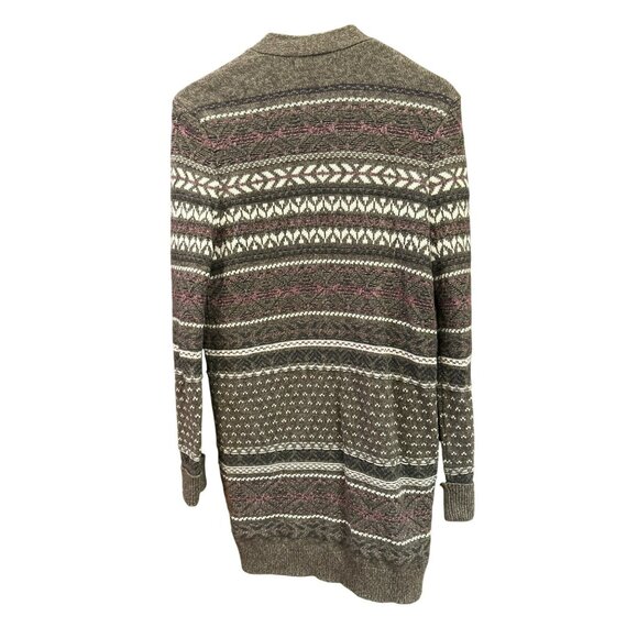 Y2K Abercrombie & Fitch Cashmere Cotton Blend Open Front Knit Cardigan Small - Picture 4 of 6
